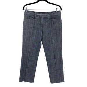 J. Crew Gray Stretch Ankle Denim-Like Pants Slacks Trousers Size 4 Career